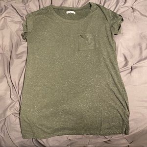 Olive green shirt with pocket